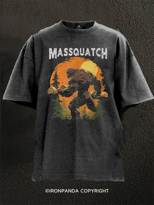 T-Shirt-Camping-Massquatch Washed Gym Shirt