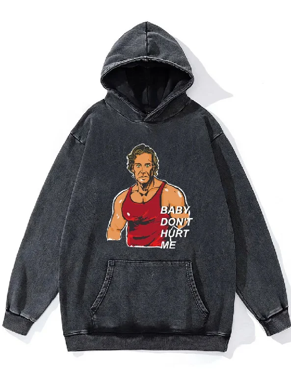 Hoodie-Organic-BABY DON'T HURT ME Washed Gym Hoodie