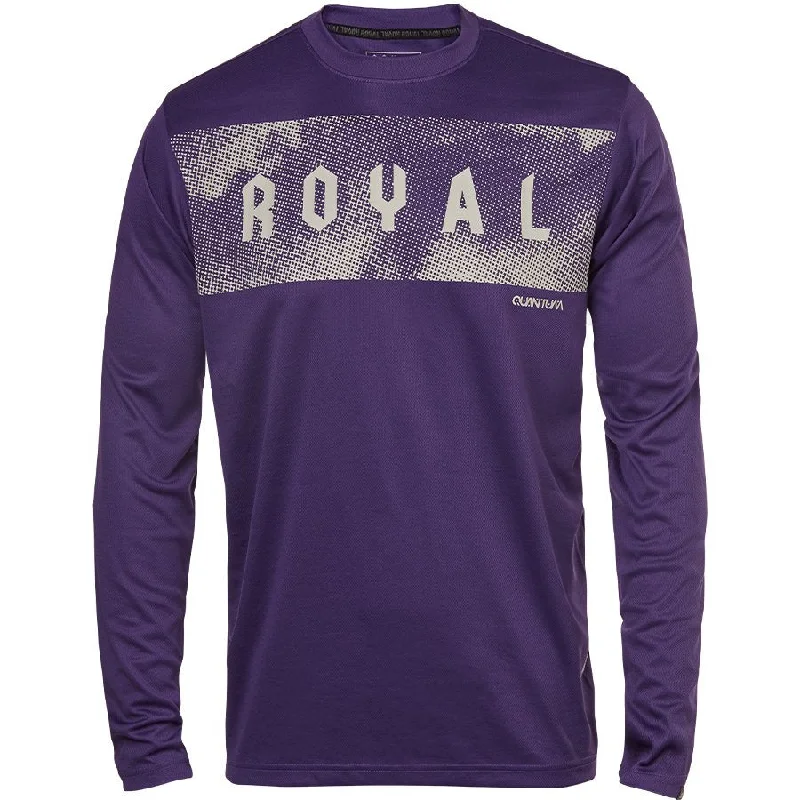 Long-Sleeve-Purple-Royal Quantum Long Sleeve MTB Jersey - Deep Purple