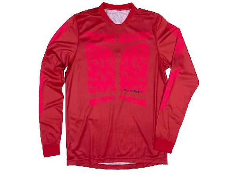 Long-Sleeve-White-Sombrio Duster Long Sleeve MTB Jersey - Red