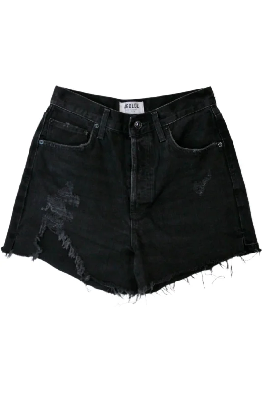 Shorts-Gothic-Agolde - Distressed Denim Shorts