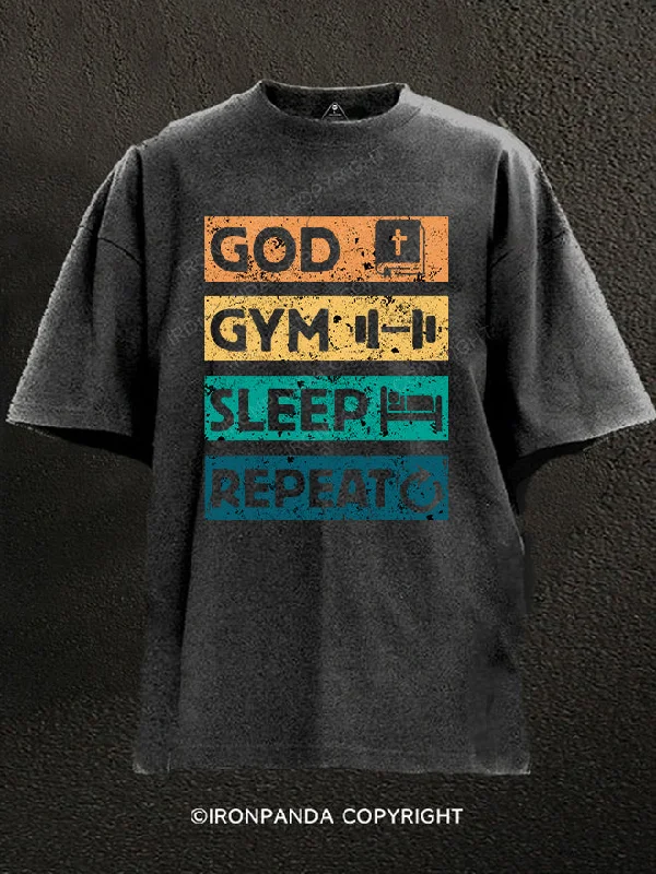 T-Shirt-Wicking-God Gym Sleep Washed Gym Shirt