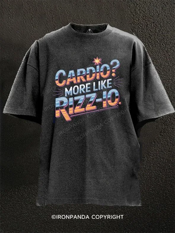 T-Shirt-Music-Band-Cardio More Like Rizz-io Washed Gym Shirt