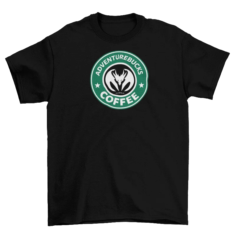 T-Shirt-Designer-Adventure Bucks Coffee - T-Shirt