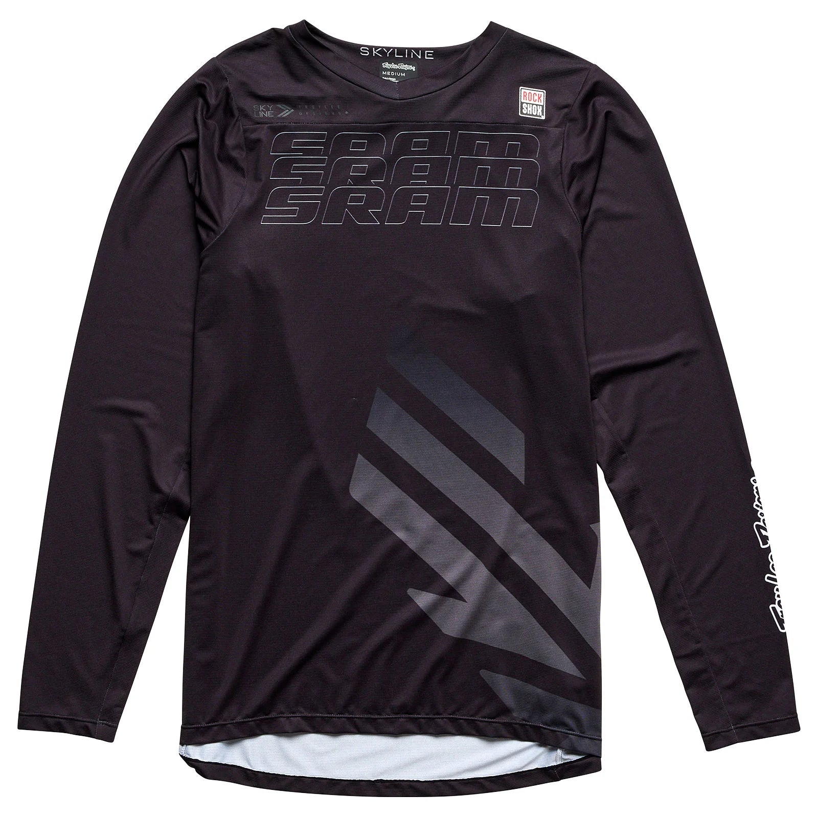 Long-Sleeve-Designer-Troy Lee Designs Skyline Long Sleeve MTB Jersey - SRAM Eagle One - Black