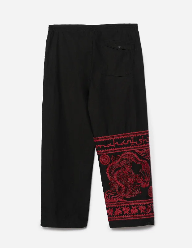 Pants-Khaki-5238 Desert Dragon Loose Snopants Black