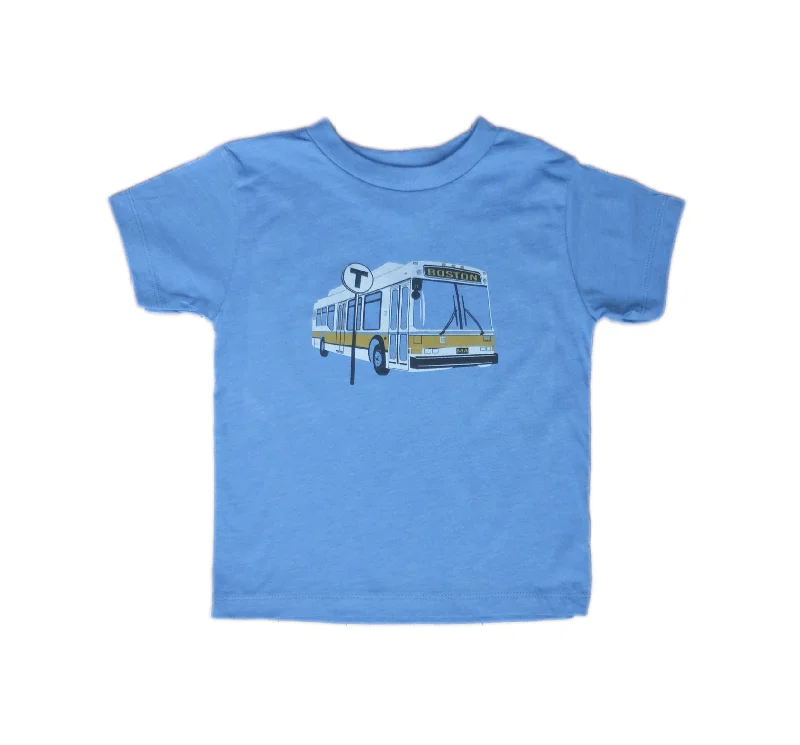 T-Shirt-Crewneck-MBTA Bus with T Logo Sign T-Shirt (Toddler/Youth)