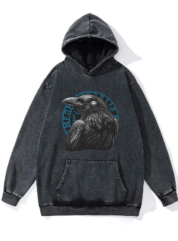 Hoodie-Couple-raven Washed Gym Hoodie