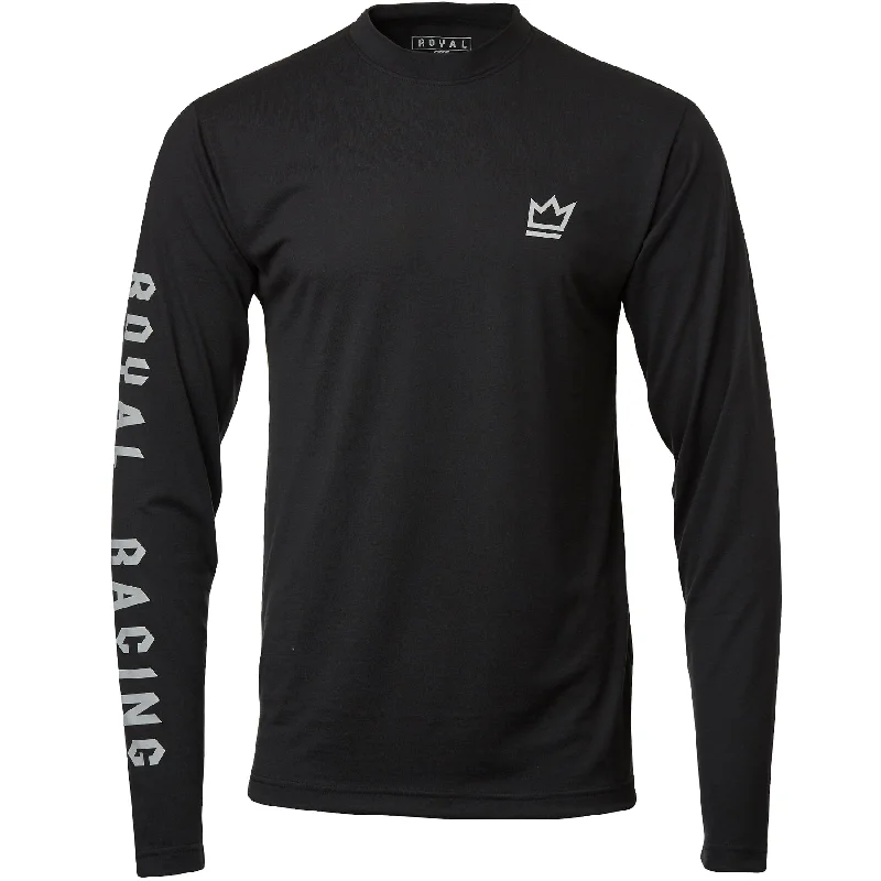 Long-Sleeve-Punk-Royal Core Long Sleeve MTB Jersey - Racing - Black Heather - 2022