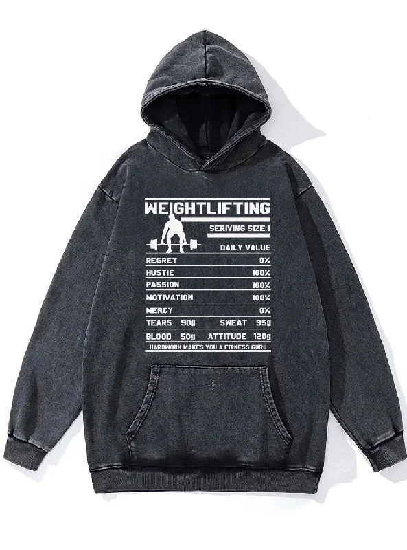 Hoodie-Punk-weighlifting table Washed Gym Hoodie