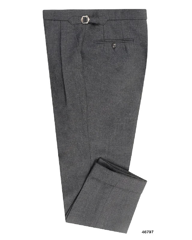 Pants-Daily-Wear-Minnis Fresco III  Pants: 3 Ply  Plain Mid Grey