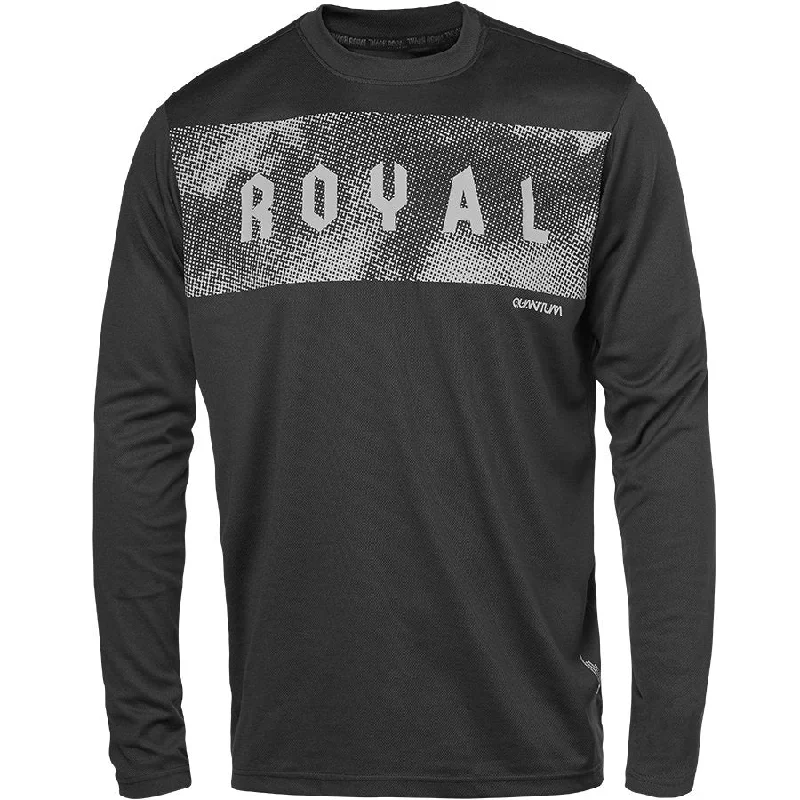 Long-Sleeve-Pink-Royal Quantum Long Sleeve MTB Jersey - Black