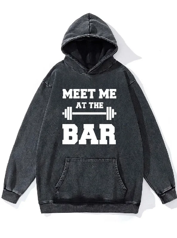 Hoodie-Surfing-meet me at the bar Washed Gym Hoodie