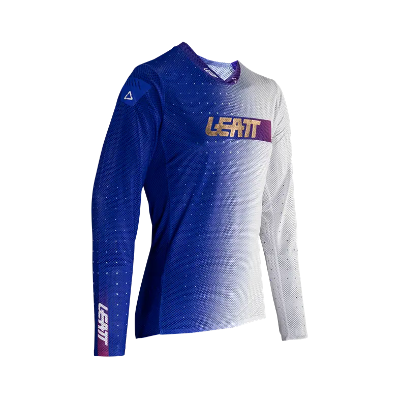 Long-Sleeve-Hemp-Leatt Gravity 4.0 Long Sleeve MTB Jersey - UltraBlue - 2024