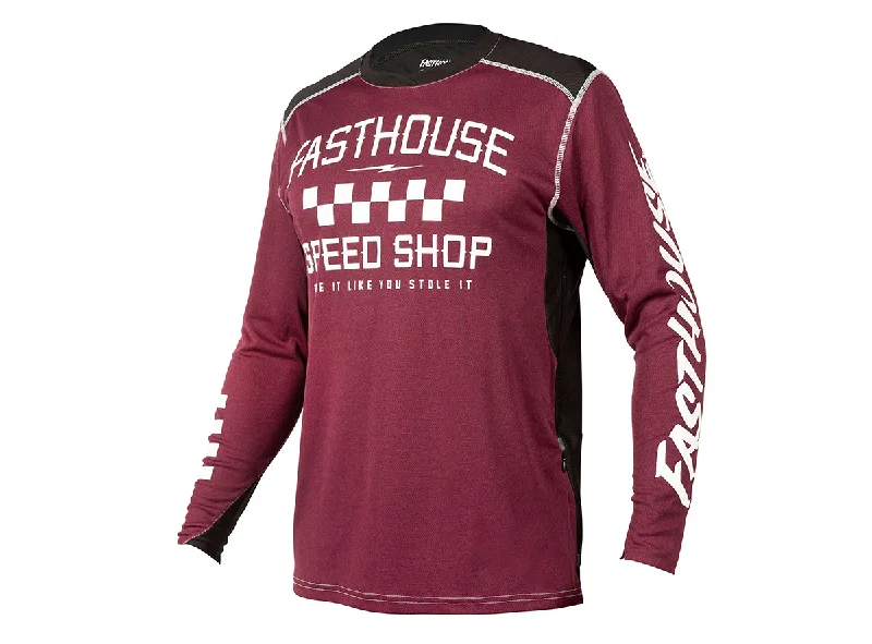 Long-Sleeve-Designer-Fasthouse Alloy Roam Long Sleeve MTB Jersey - Heather Maroon