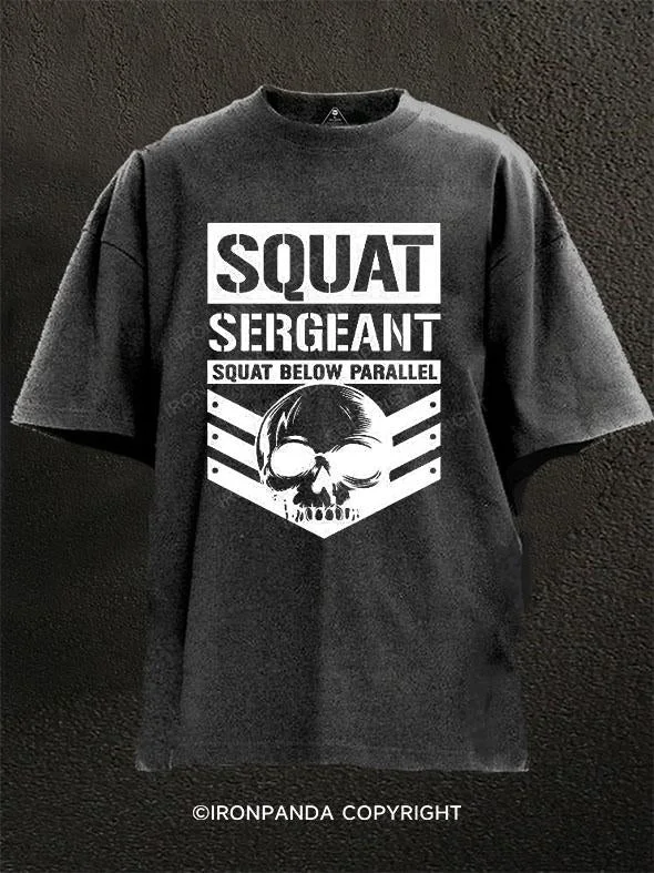 T-Shirt-Vintage-Squat Sergeant Washed Gym Shirt