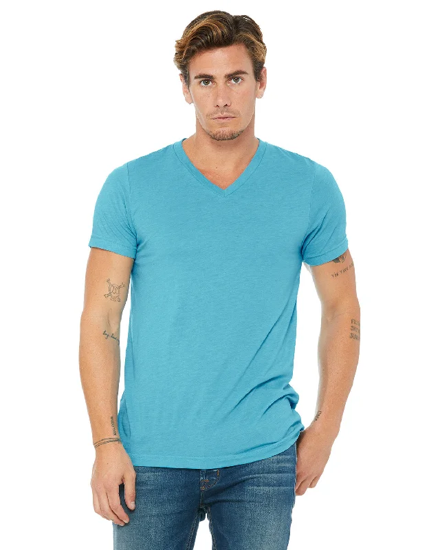 T-Shirt-Lightweight-Bella + Canvas 3415C Unisex Triblend V-Neck T-Shirt