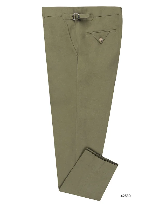 Pants-Flare-Fern Green Light Canvas