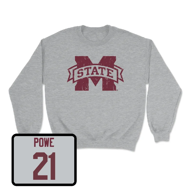 Long-Sleeve-High-Quality-Sport Grey Women's Basketball Classic Crew - Debreasha Powe