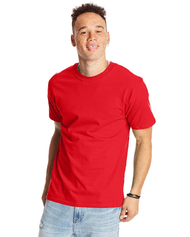 T-Shirt-Athletic-Hanes 5180 Unisex Beefy-T T-Shirt