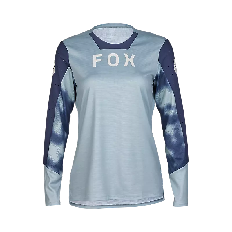 Long-Sleeve-Boho-Fox Racing Defend Long Sleeve MTB Jersey - Taunt - Womens - Black