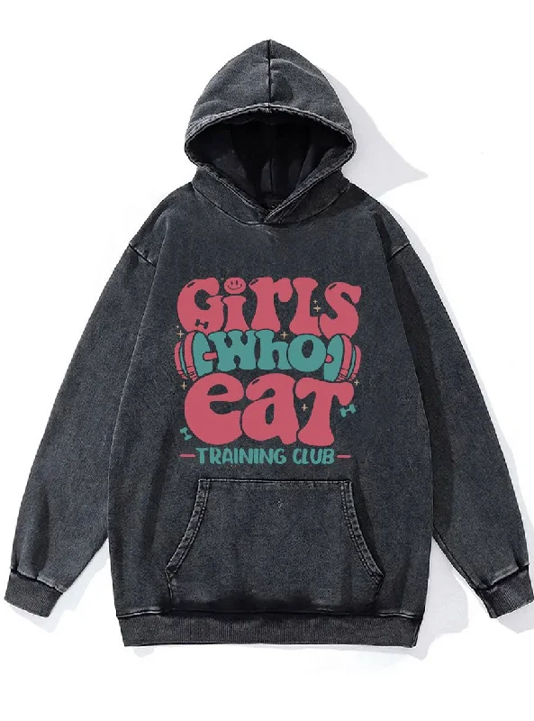 Hoodie-Urban-Style-Girls Who Eat Washed Gym Hoodie