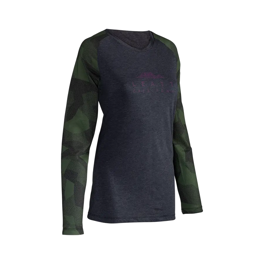 Long-Sleeve-Tactical-Leatt AllMtn 3.0 Long Sleeve MTB Jersey - Womens - Spinach - 2024