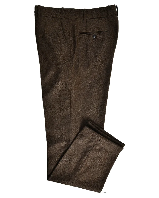 Pants-Cargo-EThomas: Tobacco Brown Classic Flannel