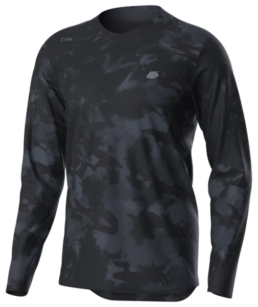 Long-Sleeve-Heavyweight-Troy Lee Designs Flowline Long Sleeve MTB Jersey - Revert - Covert Black - 2023