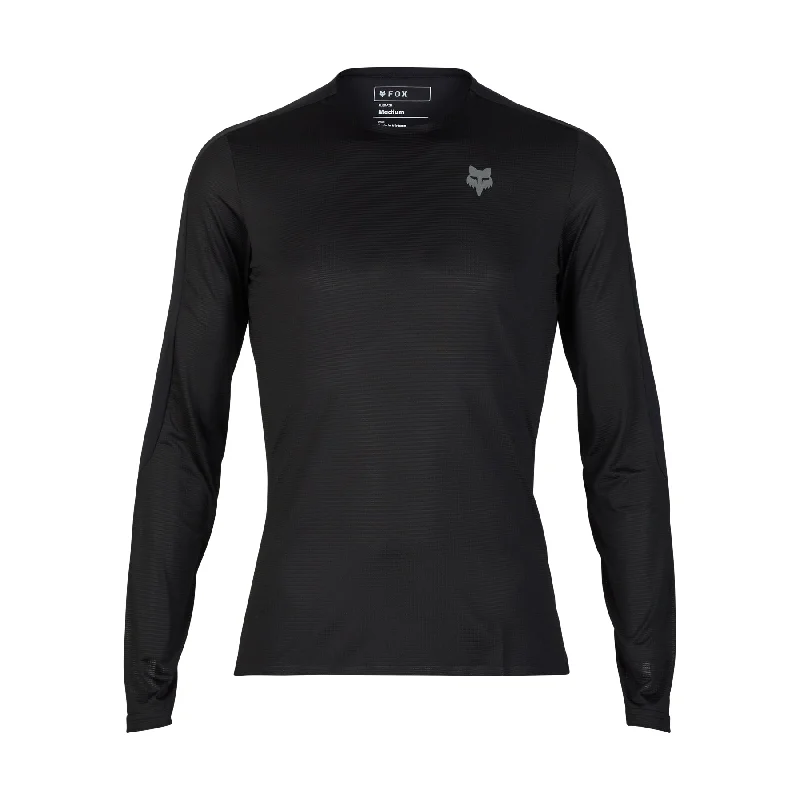 Long-Sleeve-White-Fox Racing Flexair Long Sleeve MTB Jersey - Ascent - Black