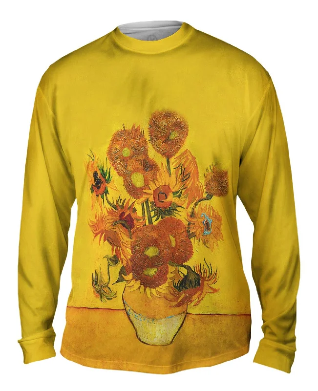 Long-Sleeve-Classic-Vincent Van Gogh - "Sunflowers(London version)" (1889)