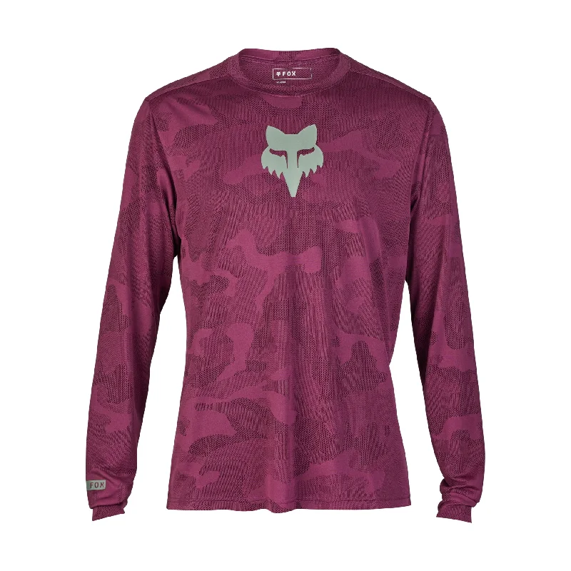 Long-Sleeve-Boho-Fox Racing Ranger Tru Dri Long Sleeve MTB Jersey - Sangria