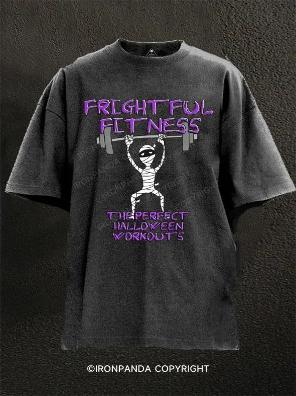 T-Shirt-Hip-Hop-Frightful Fitness Washed Gym Shirt