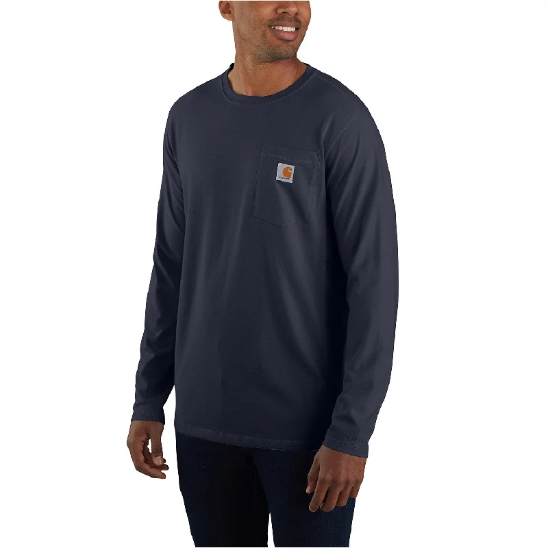 Long-Sleeve-Daily-Wear-Carhartt Men's Force® Relaxed Fit Long Sleeve Pocket T-Shirt