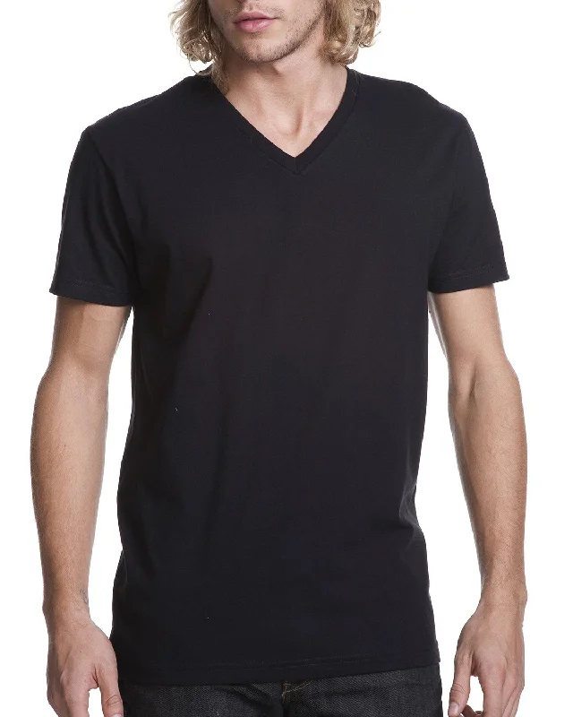 T-Shirt-Merino-Wool-Next Level N3200 Men's Cotton V