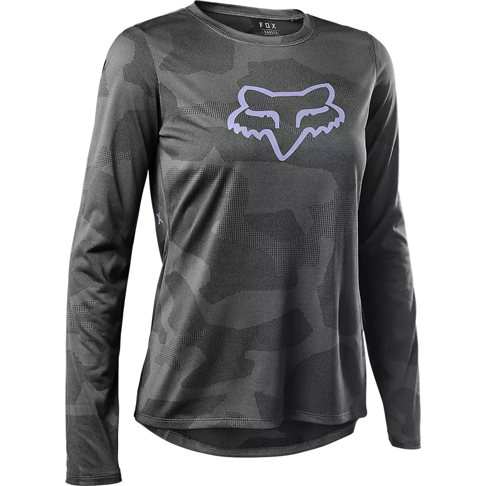 Long-Sleeve-College-Fox Racing Ranger Tru Dri Long Sleeve MTB Jersey - Womens - Gray