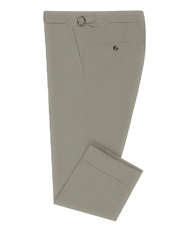 Pants-Chino-Dugdale Fine Worsted  - Grey Beige