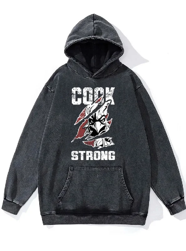 Hoodie-Hiking-cock strong Washed Gym Hoodie