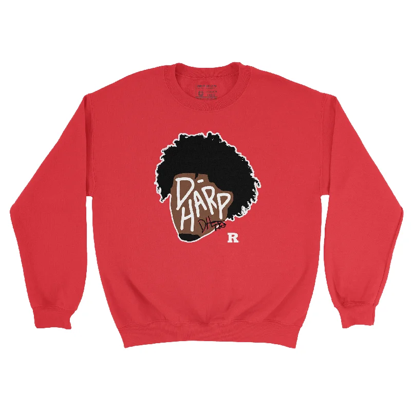 Long-Sleeve-White-EXCLUSIVE RELEASE: Dylan Harper Cartoon Red Crew