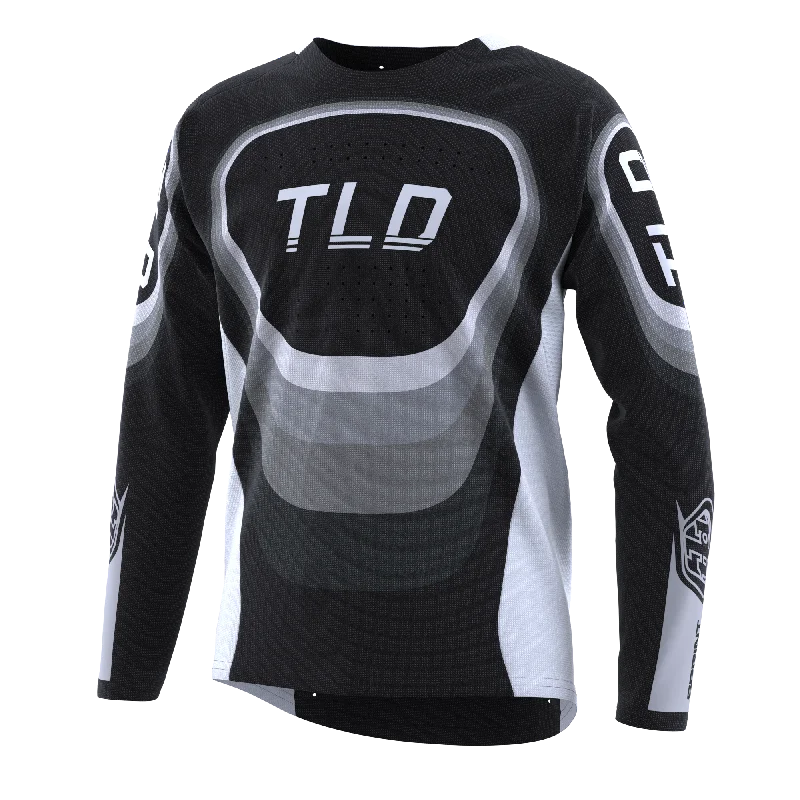 Long-Sleeve-Regular-Fit-Troy Lee Designs Sprint Long Sleeve MTB Jersey - Youth - Reverb - Black