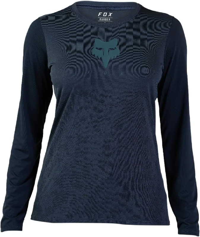 Long-Sleeve-Flex-Fox Racing Ranger Tru Dri Long Sleeve MTB Jersey - Womens - Midnight