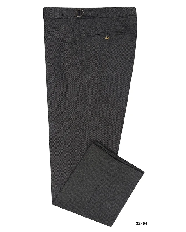 Pants-Denim-Drago Grey Birdseye Super 130s Wool