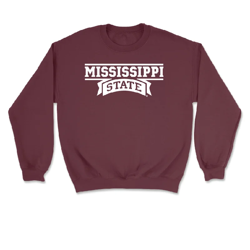 Long-Sleeve-Family-Matching-Maroon Men's Basketball Team Crew - Cameron Matthews