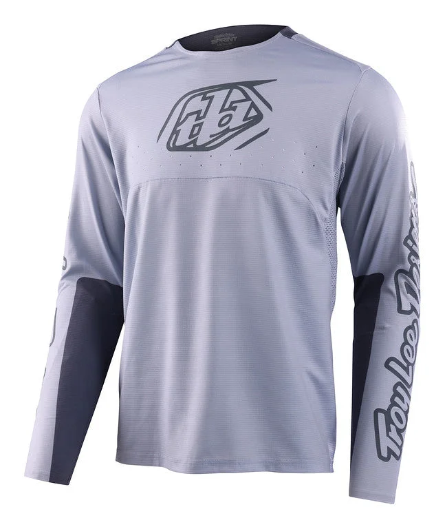 Long-Sleeve-Camo-Troy Lee Designs Sprint Long Sleeve MTB Jersey - Icon - Cement - 2023