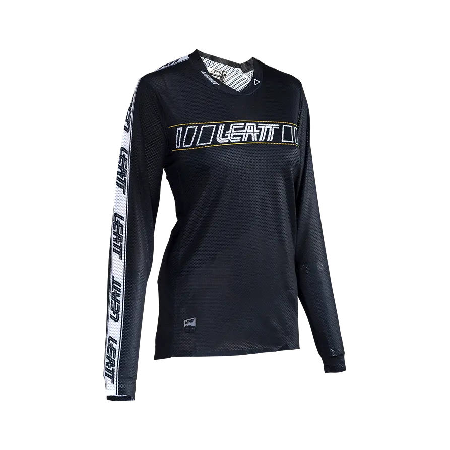 Long-Sleeve-Tie-Dye-Leatt Gravity 4.0 Long Sleeve MTB Jersey - Womens - Black - 2024