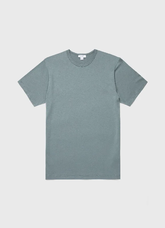 T-Shirt-Camping-Men's Classic T-shirt in Smoke Green