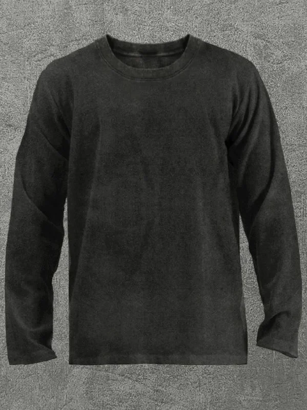 Long-Sleeve-Streetwear-blank Washed Gym Long Sleeve Shirt