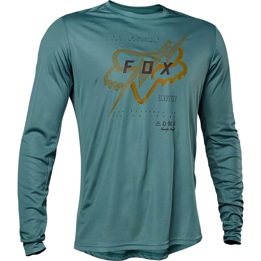 Long-Sleeve-Urban-Style-Fox Racing Ranger Long Sleeve MTB Jersey - Jectr - Sea Foam