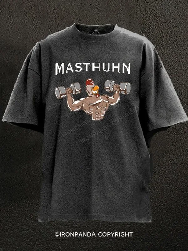 T-Shirt-Wicking-Masthuhn Washed Gym Shirt