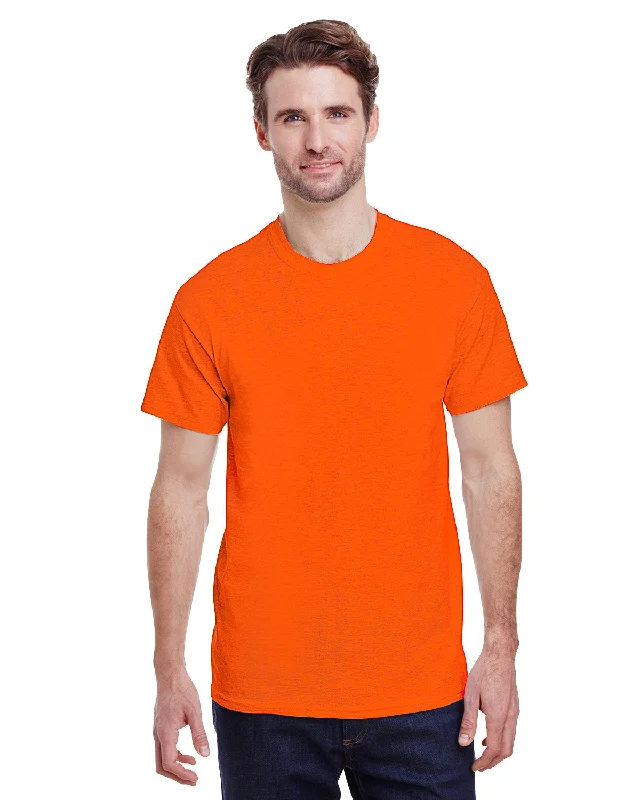 T-Shirt-Yellow-Gildan G500 Adult Heavy Cotton 5.3 oz. T-Shirt